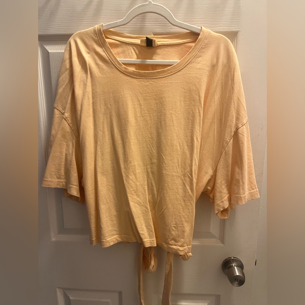 Universal Thread Open Back Tee with Tie